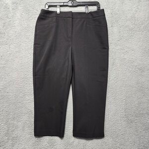 Chico's Fabulously Slimming Stretch Pull On‎ Pants Black Size 1 Ankle NWT